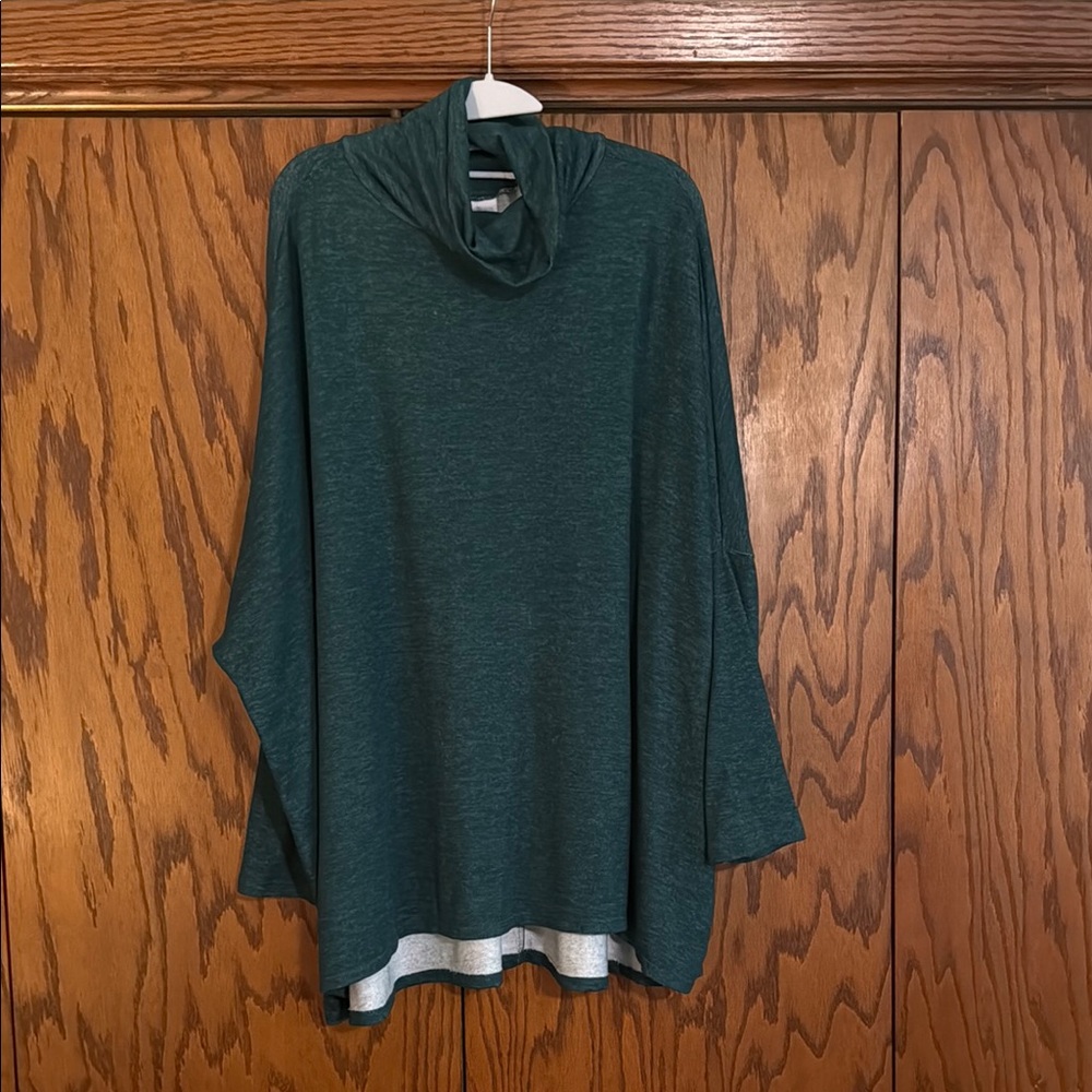 LuLaRoe Green Cowl Neck Sweater